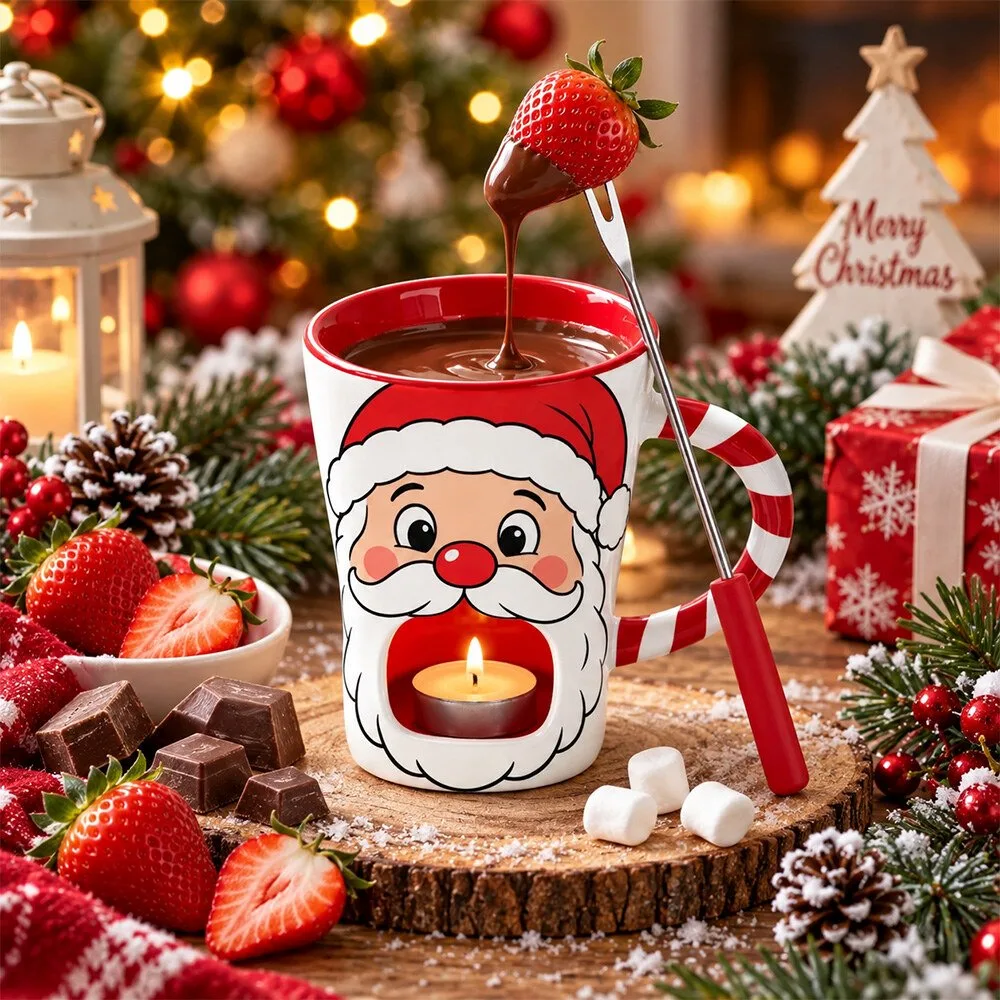 Merryhatsofficial Santa Grinch Chocolate Fondue Mug