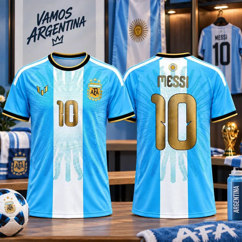 Argentina Messi Farewell LAST MATCH Kit Jersey Shirt 2026 For Sale
