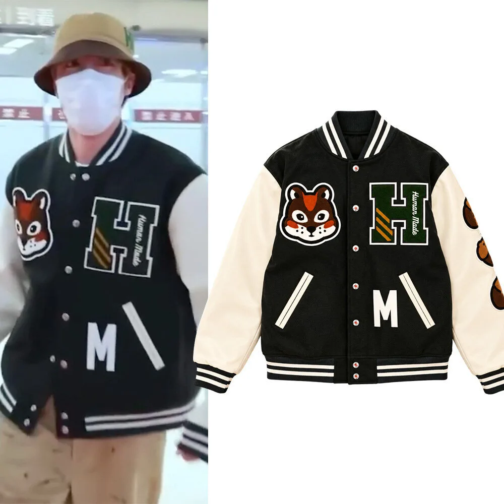 BTS J-hope Human Made Animal Patch Bomber Jacket