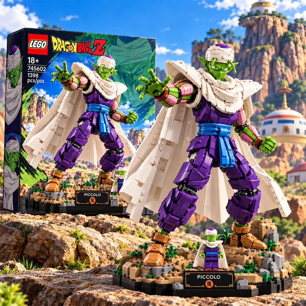 LEGO Dragon Ball Z Piccolo Display Model Building Brick Set