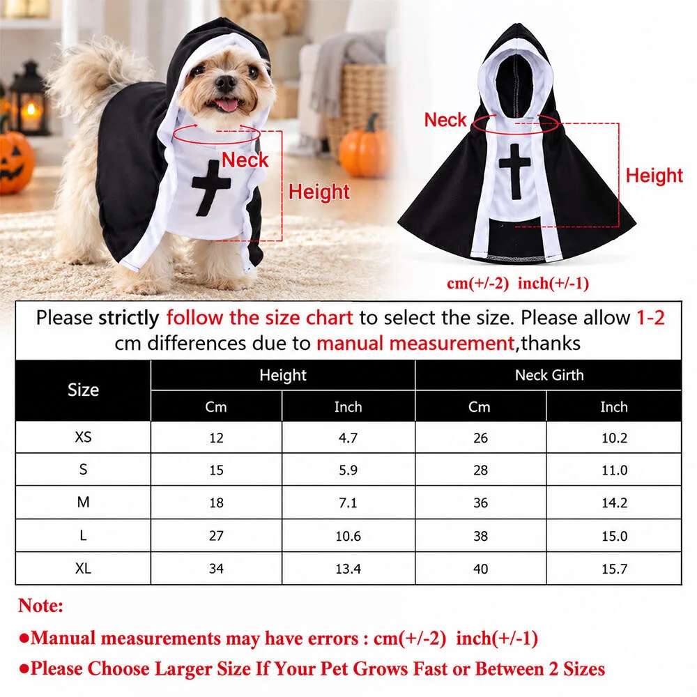 Funny Nun Cat Costume Hilarious Pet Halloween Outfit 11 Funny Nun Cat Costume Hilarious Pet Halloween Outfit