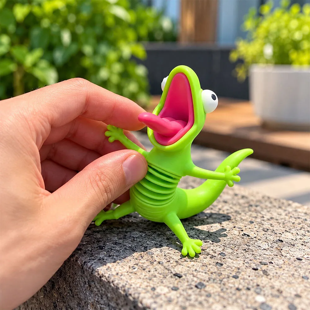 Fuuny Wobblybud The Green Lizard RideBuddy Motorcycle Handlebar 8 Fuuny Wobblybud The Green Lizard RideBuddy Motorcycle Handlebar