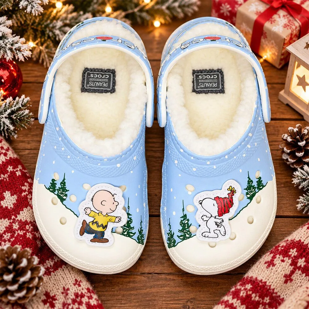Peanuts Snoopy x Crocs Holiday Classic Lined Clog