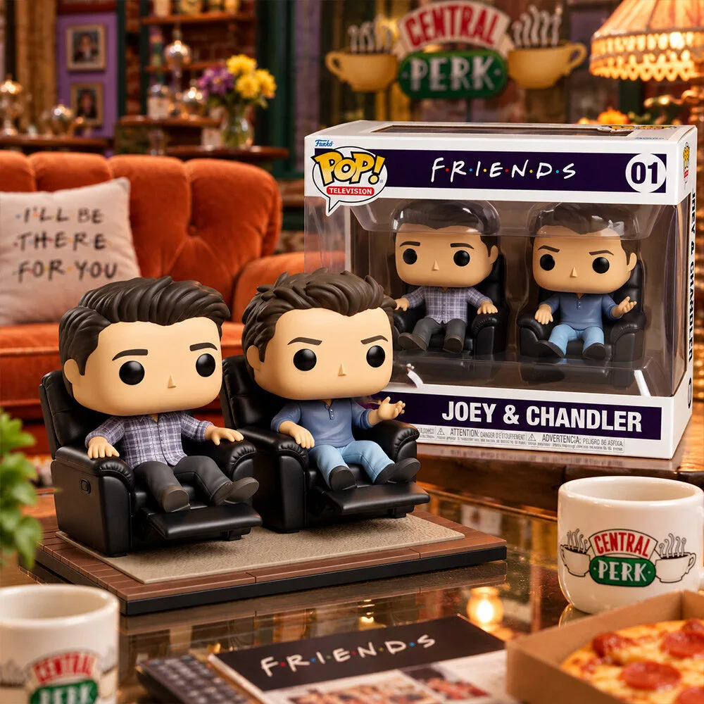 Friends Joey And Chandler Leather Armchairs Concept Funko Pop Figure