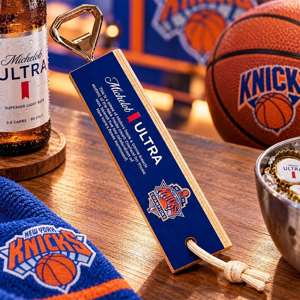 Michelob ULTRA 2026 NBA Finals Court Wood Bottle Openers