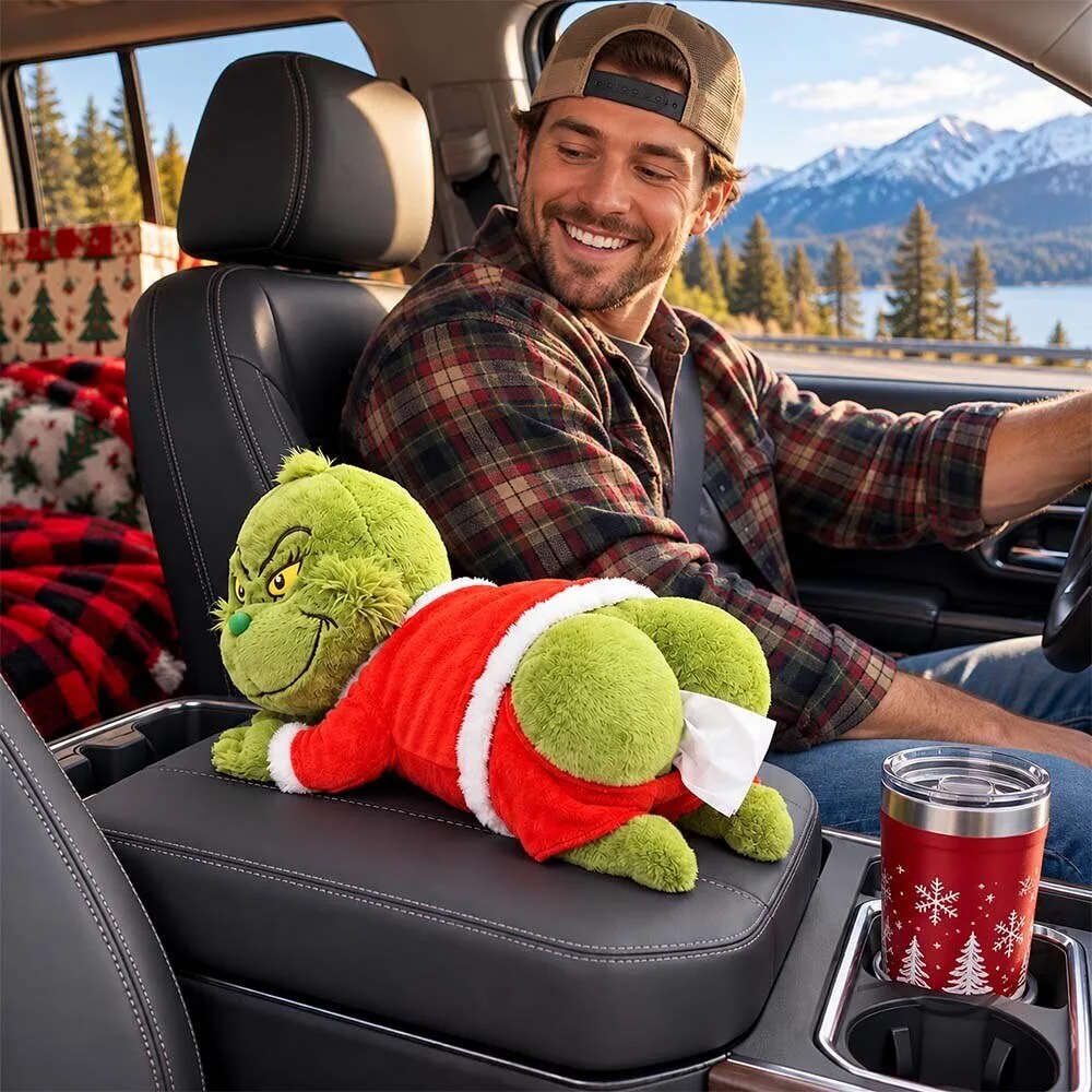2026 Christmas Grinch Butt Plush Car Tissue Holder Novelty Tissue Box Cover 8 2026 Christmas Grinch Butt Plush Car Tissue Holder Novelty Tissue Box Cover